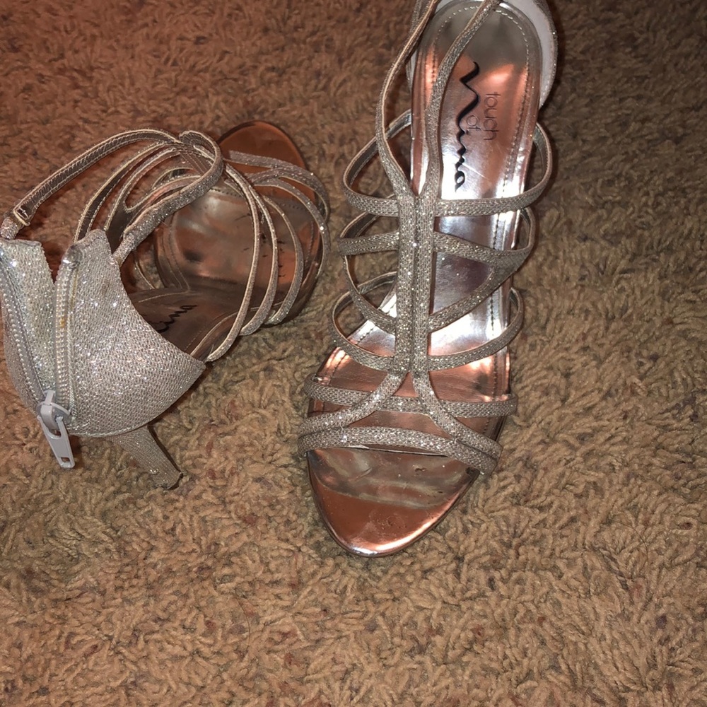 silver heels